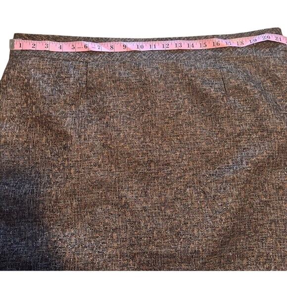 Coldwater Creek Women 20 fully Lined Pencil Skirt Multicolor Metallic Brown - Picture 7 of 8
